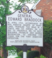General Edward Braddock Marker