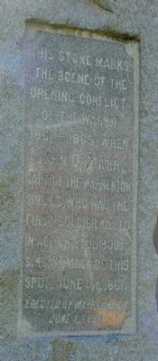 Marr Monument Inscription image. Click for full size.