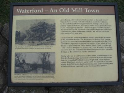 Bond Street Barn, Waterford Historical Marker