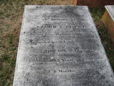 Jacob Cannon's Grave image. Click for full size.