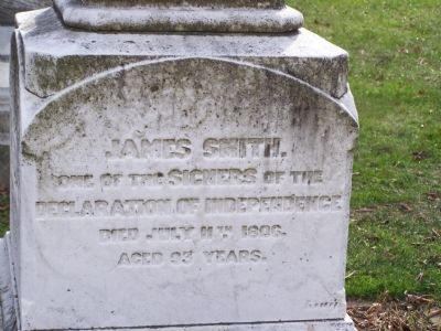 Grave marker of James Smith image, Touch for more information