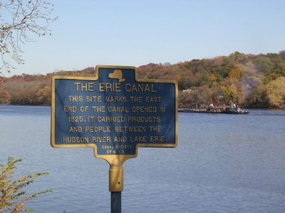 The Erie Canal / Albany Basin Marker image, Touch for more information