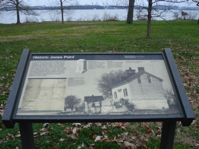 Historic Jones Point Marker image. Click for full size.