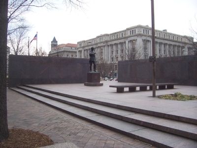 Pershing Park: Memorial to Gen. John J. Pershing and the American Expeditionary Forces, WWI image. Click for full size.