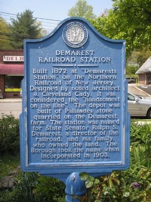 Demarest Railroad Station image. Click for full size.