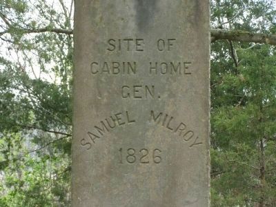 Site of Cabin Home Gen. Samuel Milroy Marker image, Touch for more information