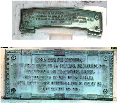 Cuban Friendship Urn Marker Plaques image. Click for full size.