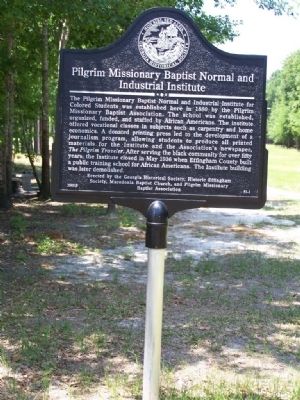 Pilgrim Missionary Baptist Normal and Industrial Institute Marker image, Touch for more information