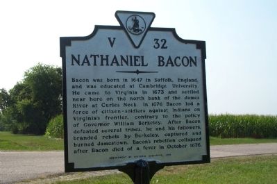 Bacon's Rebellion - Henrico County, Virginia
