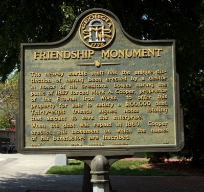 Friendship Monument Marker image. Click for full size.