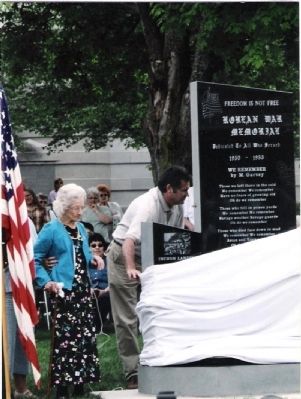 Memorial Unveiled by Mrs. Gladys Ruby image. Click for full size.