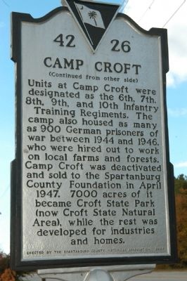 Camp Croft Marker image, Touch for more information
