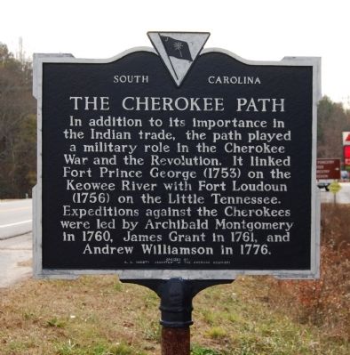 The Cherokee Path Marker - Reverse image, Touch for more information