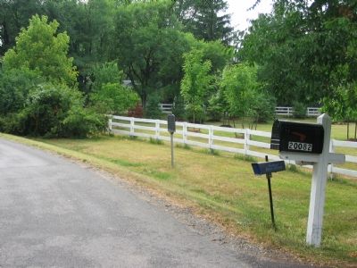 Marker is at the Entrance to the Miskel Farm image, Touch for more information