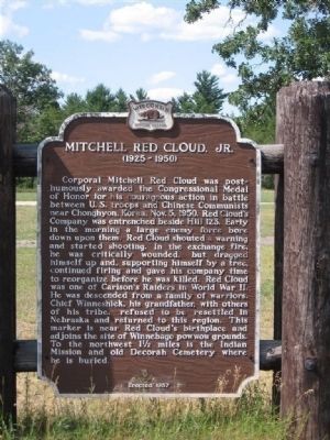 Previous Mitchell Red Cloud, Jr. Marker image, Touch for more information