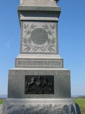 Front of Monument with State Seal image, Touch for more information