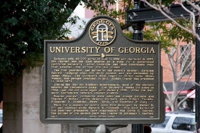 University of Georgia Marker image. Click for full size.