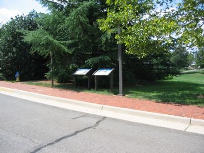 Two Civil War Trails Markers at the Entrance to the Museum image, Touch for more information