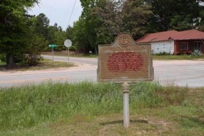 Old Sunbury Road Marker, along GA 23/121 and Canoochee Road image, Touch for more information