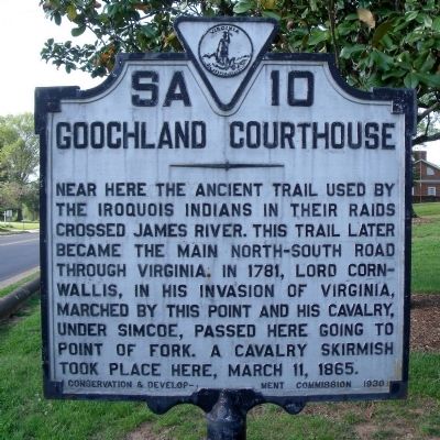 Goochland Courthouse Historical Marker