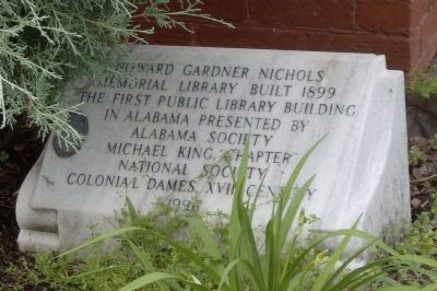 Howard Gardner Nichols Memorial Library Marker image. Click for full size.