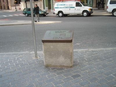 Marker on the Freedom Trail image, Touch for more information