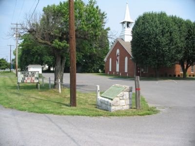 First Battle of Kernstown Marker near the Kernstown Methodist Church image, Touch for more information