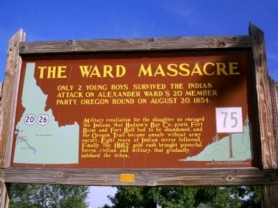 The Ward Massacre Marker image. Click for full size.