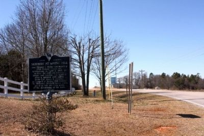 Skirmish at Spring Hill Marker, looking west along Spring Hill Road (State Road 31-7) image. Click for full size.