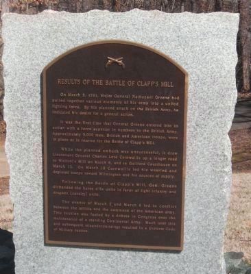 Results of the Battle of Clapp's Mill image, Touch for more information