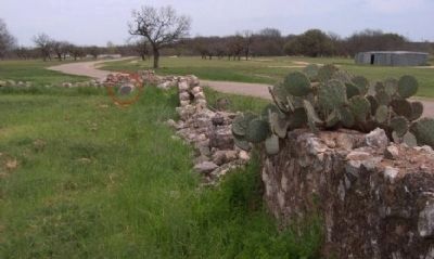 Presidio de San Saba marker at south east corner of ruins in 2010. image. Click for full size.
