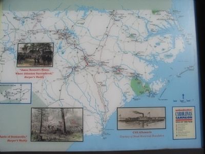 North Carolina Civil War Trails Map image, Touch for more information