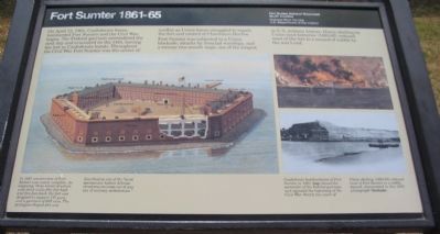 Fort Sumter 1861-65 Marker image. Click for full size.