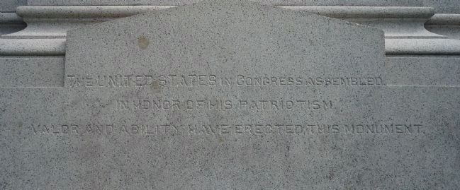 Nathanael Greene Monument - inscription, north face of base image, Touch for more information