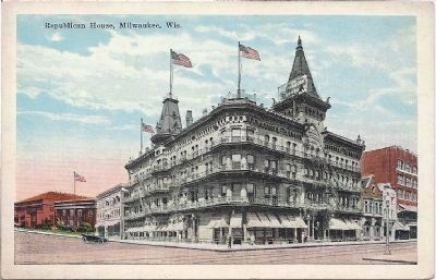 Old Postcard of Republican House Hotel image. Click for full size.