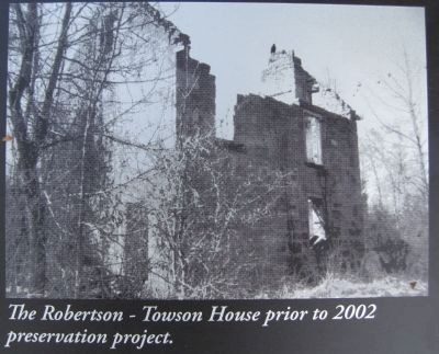 The Robertson-Towson House Marker image. Click for full size.
