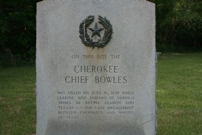 Cherokee Chief Bowles Marker image, Touch for more information