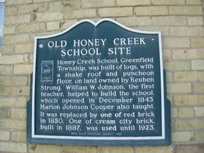 The Cream City Historical Marker