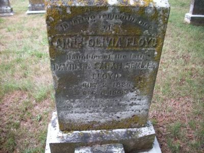 Grave of Anne Olivia Floyd, Confederate Spy image. Click for full size.
