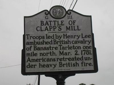Battle of Clapp's Mill Marker image, Touch for more information