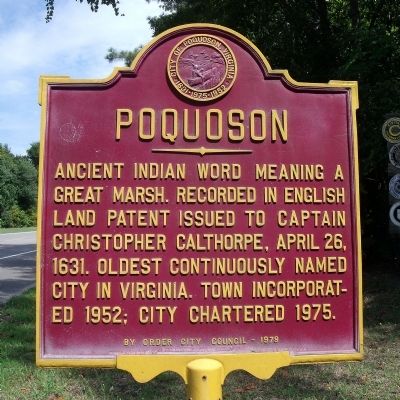 Poquoson Marker image. Click for full size.