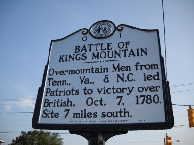 Kings Mountain, Oct 7, 1780