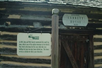 Original Garrett House Historical Marker