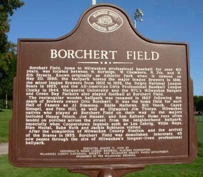 Borchert Field: The 1904 Milwaukee Brewers