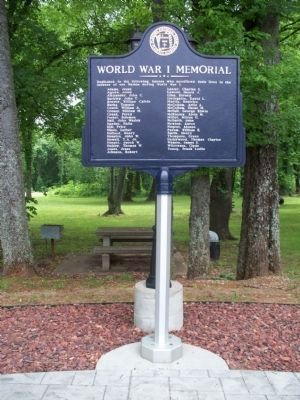 World War I Memorial located in Veterans Park image. Click for full size.
