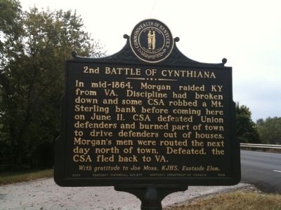 2nd Battle of Cynthiana Marker image, Touch for more information