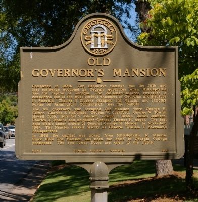 Old Governors Mansion Marker image. Click for full size.
