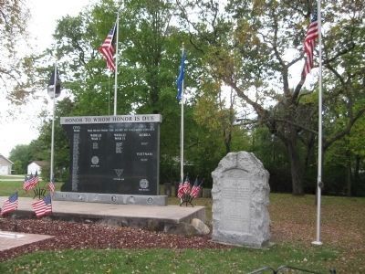 World War I Memorial and Nearby Honor Roll image, Touch for more information