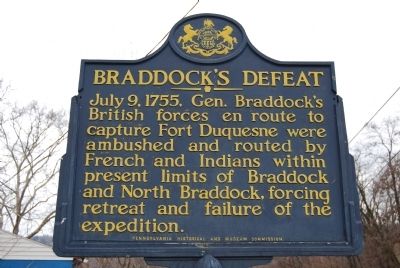 Braddock's Defeat Marker image. Click for full size.