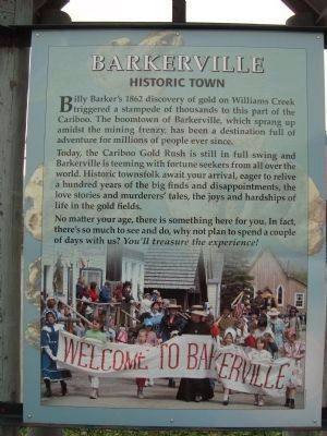 Barkerville - Historic Town image, Touch for more information